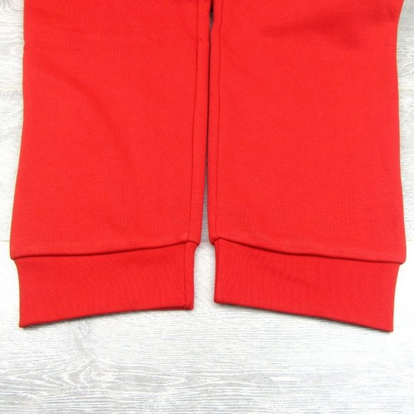 Adidas Originals Essentials Fleece Pants Mens Size XL Slim Fit Red NEW - Picture 8 of 13